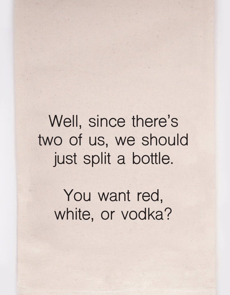 ELLEMBEE GIFT Dish Towels- Red, White, or Vodka
