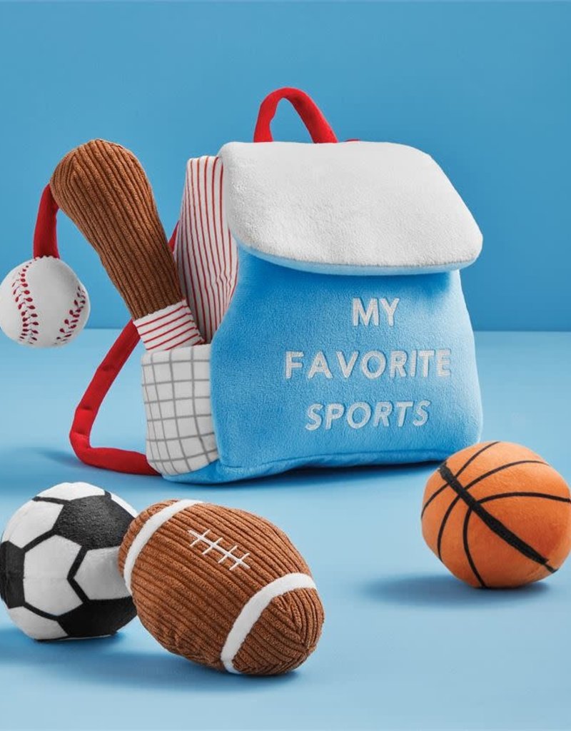 MUD PIE MY FAVORITE SPORTS PLUSH SET
