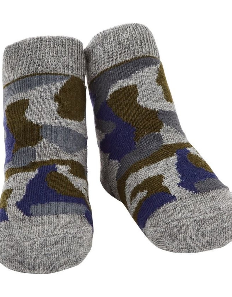 MUD PIE CAMO SOCK 0-12 MOS