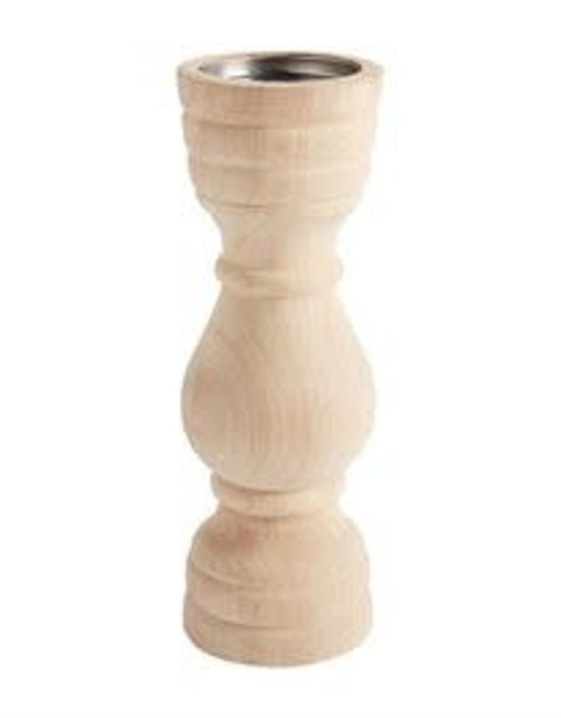 MUD PIE PAULOWNIA WOOD CANDLESTICKS
