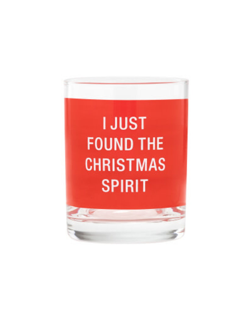 CHRISTMAS SPIRIT ROCKS GLASS