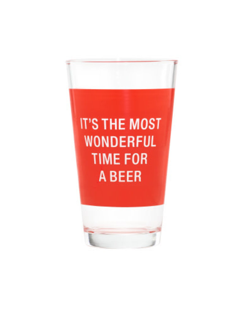 WONDERFUL TIME PINT GLASS
