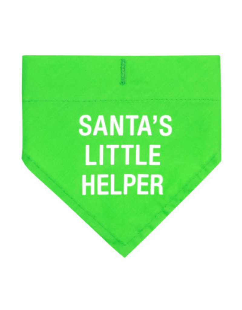 SANTA'S LITTLE HELPER DOG COLLAR BANDANA S/M