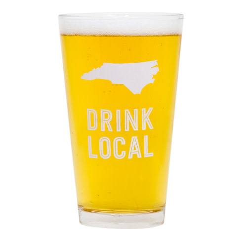 NORTH CAROLINA BEER PINT GLASS NORTH CAROLINA BEER PINT GLASS