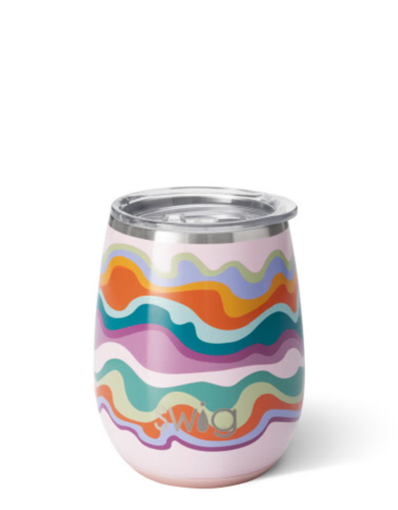 SWIG 14 OZ STEMLESS WINE CUP-SAND ART