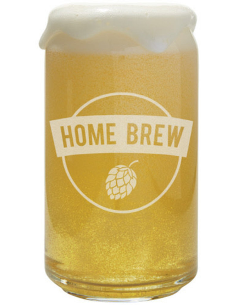CARSON HOME ACCENTS HOME BREW 15 OZ CAN GLASS