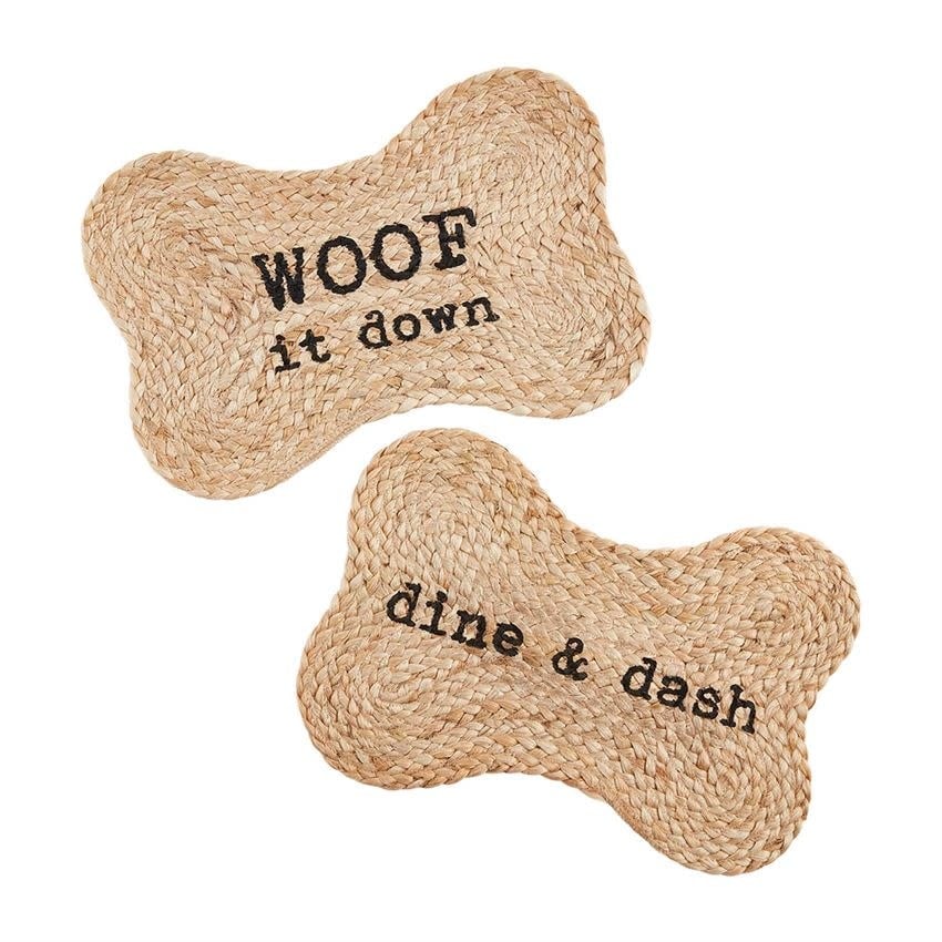 MUD PIE JUTE DOG MATS