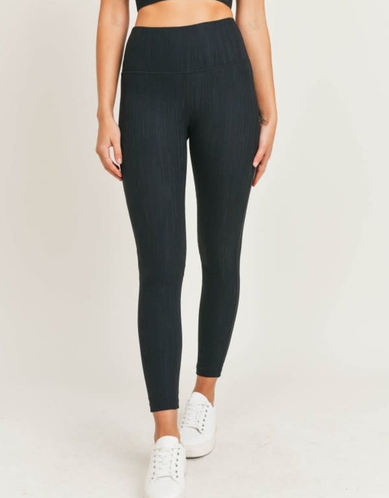 MONO B LOREN JACQUARD TACTEL LEGGINGS