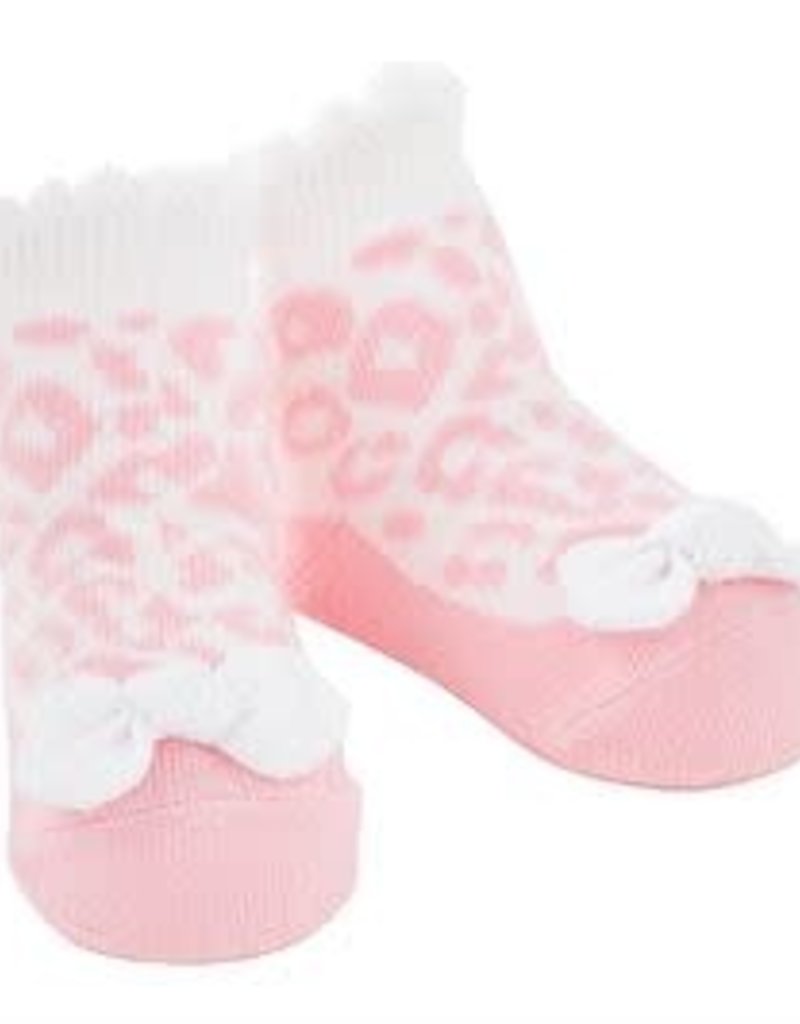 MUD PIE PINK LEOPARD SOCKS
