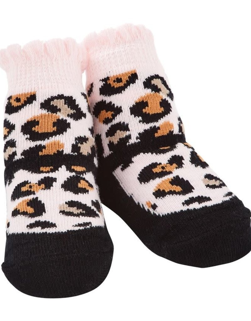 MUD PIE BLACK LEOPARD SOCKS
