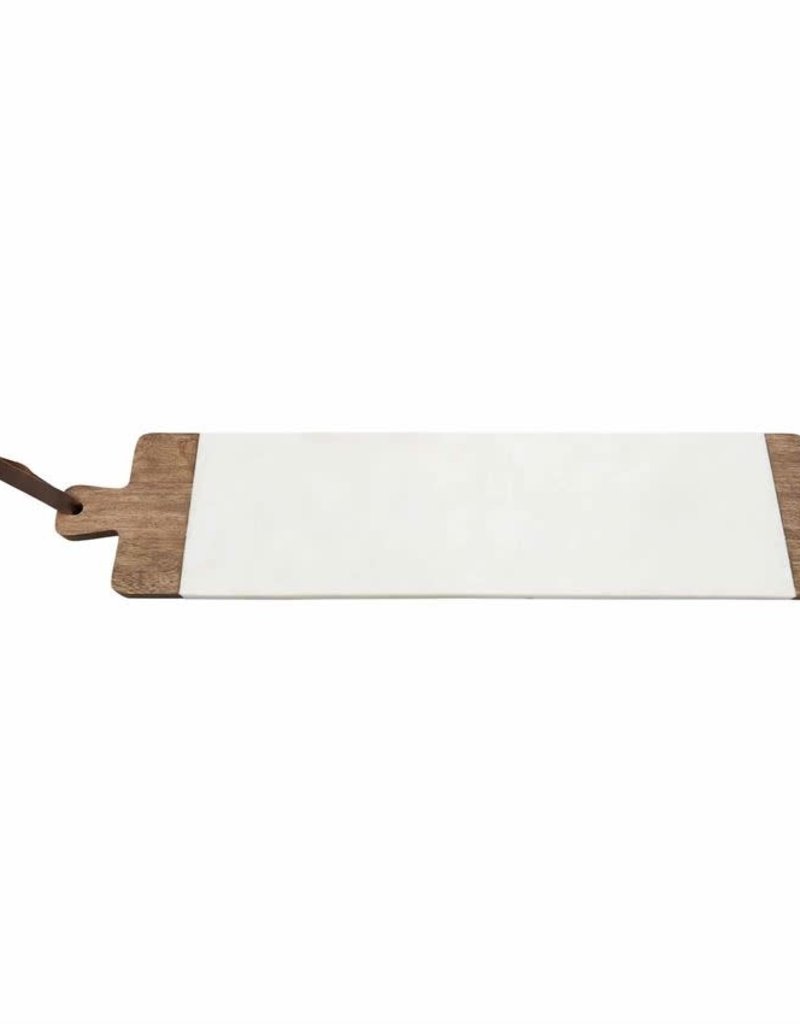 MUD PIE LONG WOOD & MARBLE BOARD