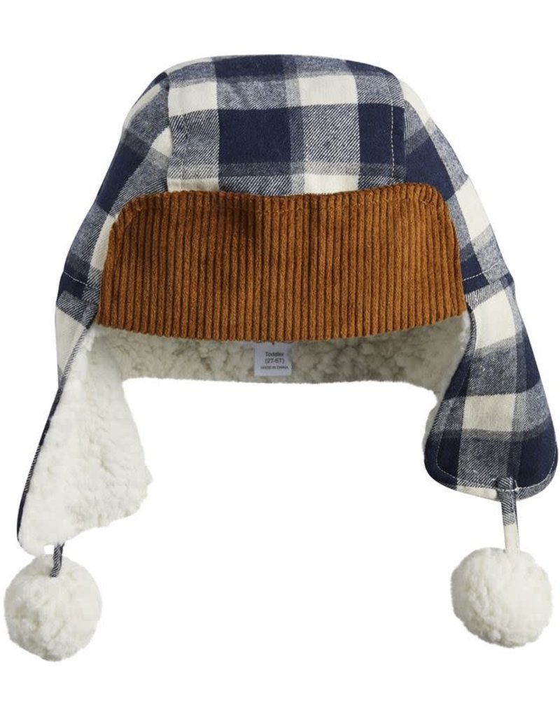 MUD PIE NAVY CHECK HAT