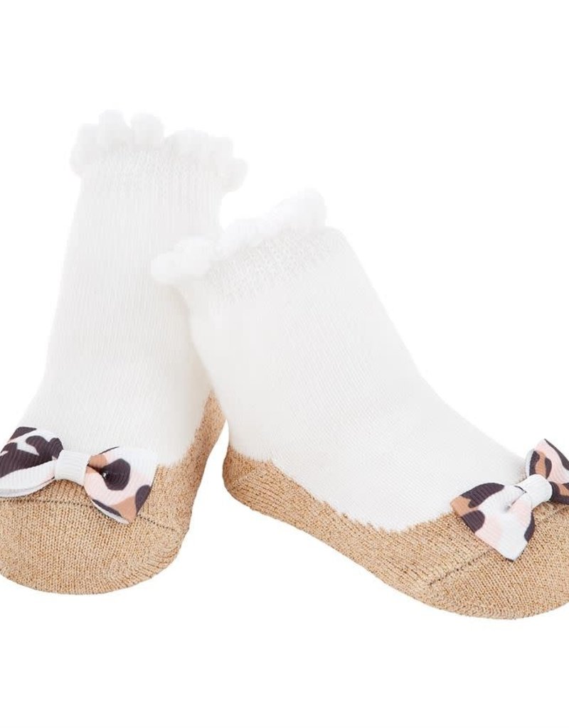 MUD PIE GOLD BOW SOCKS