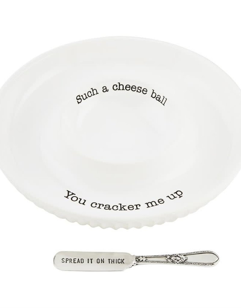 MUD PIE CHEESE BALL DISH SET