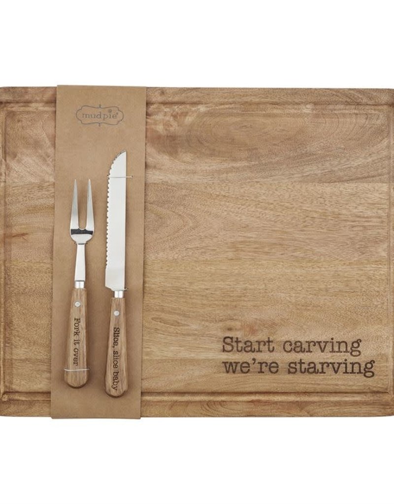 MUD PIE CARVING BOARD SET