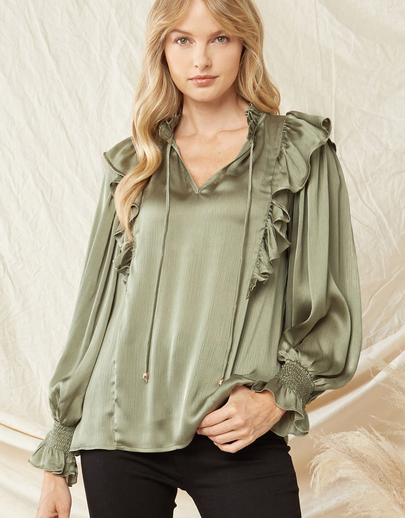 ENTRO OPHELIA SATIN TOP