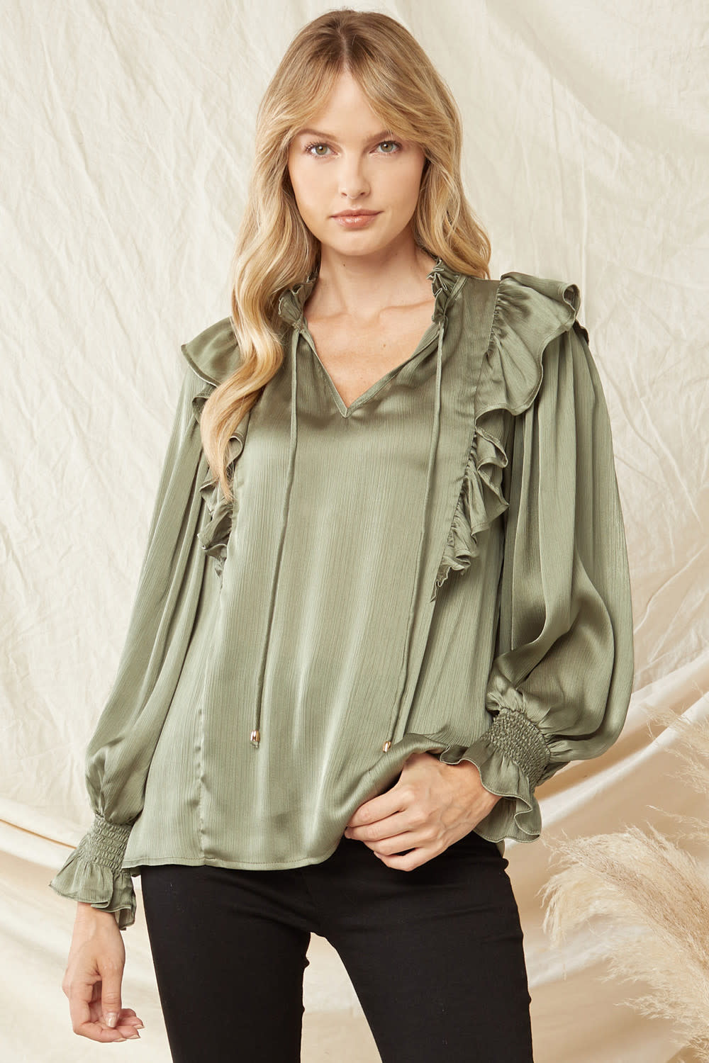 ENTRO OPHELIA SATIN TOP ENTRO OPHELIA SATIN TOP