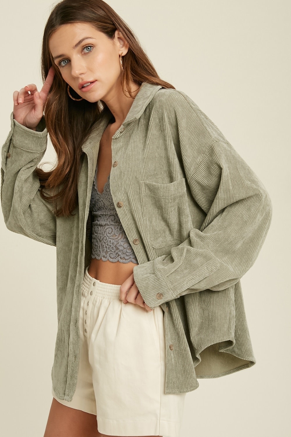 TAYLOR CORDUROY BUTTON UP SHIRT TAYLOR CORDUROY BUTTON UP SHIRT