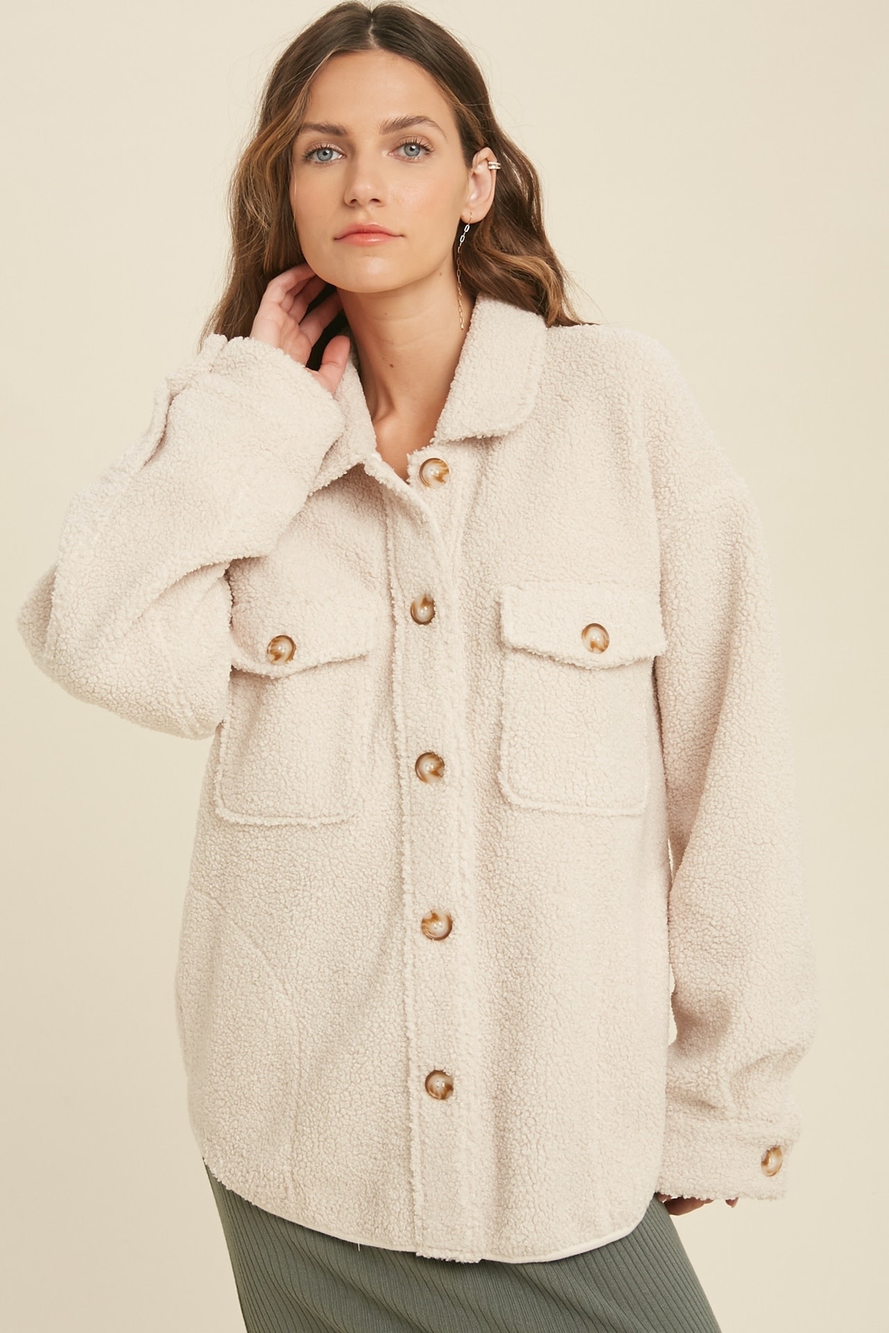 LENA TEDDY BEAR SHACKET LENA TEDDY BEAR SHACKET