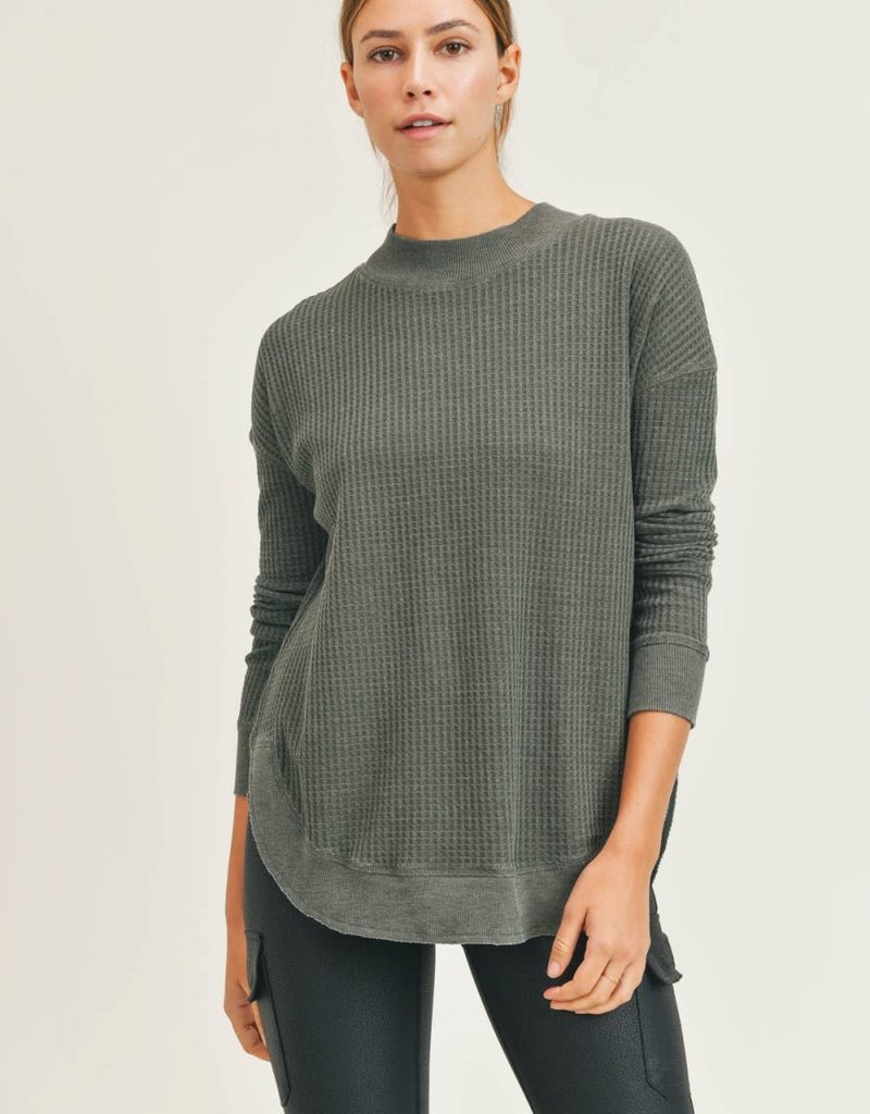 MONO B SALINA WAFFLE TOP