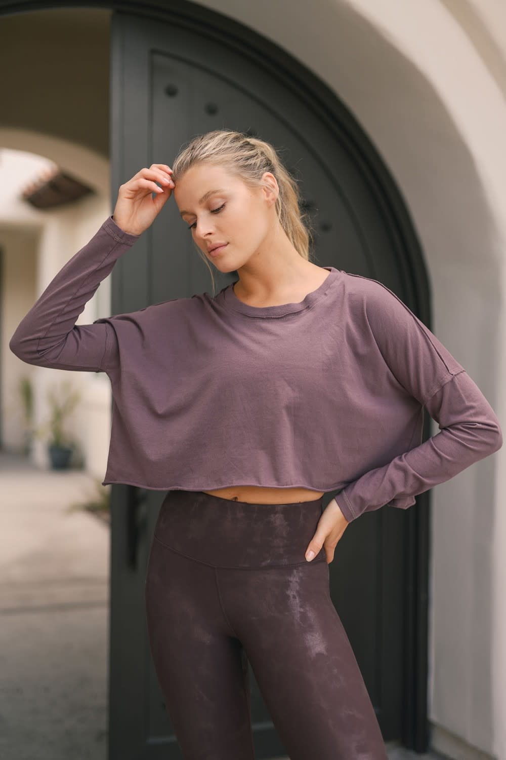 MONO B ARLEN CROPPED LS TEE MONO B ARLEN CROPPED LS TEE