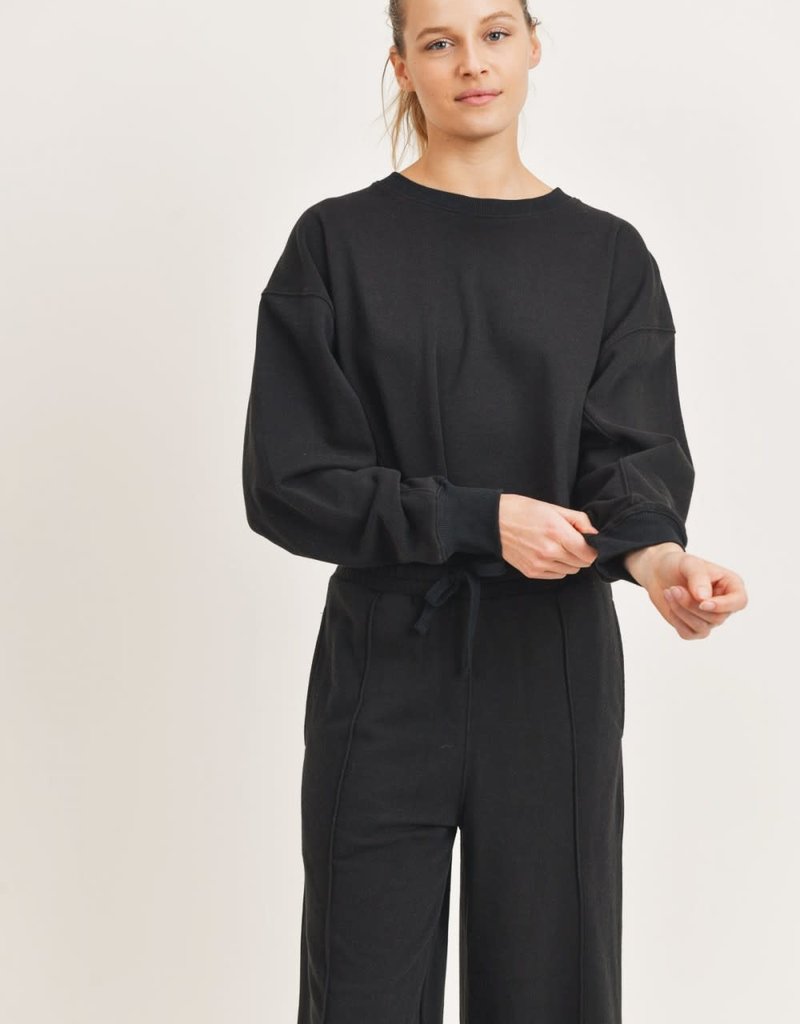 MONO B KAHLIA CROPPED LONG SLEEVE