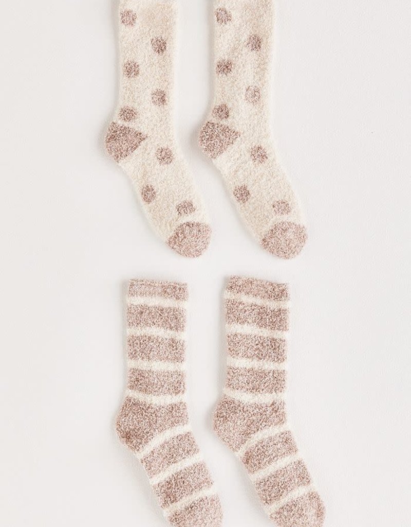 Z SUPPLY 2-PACK PLUSH DOT SOCKS