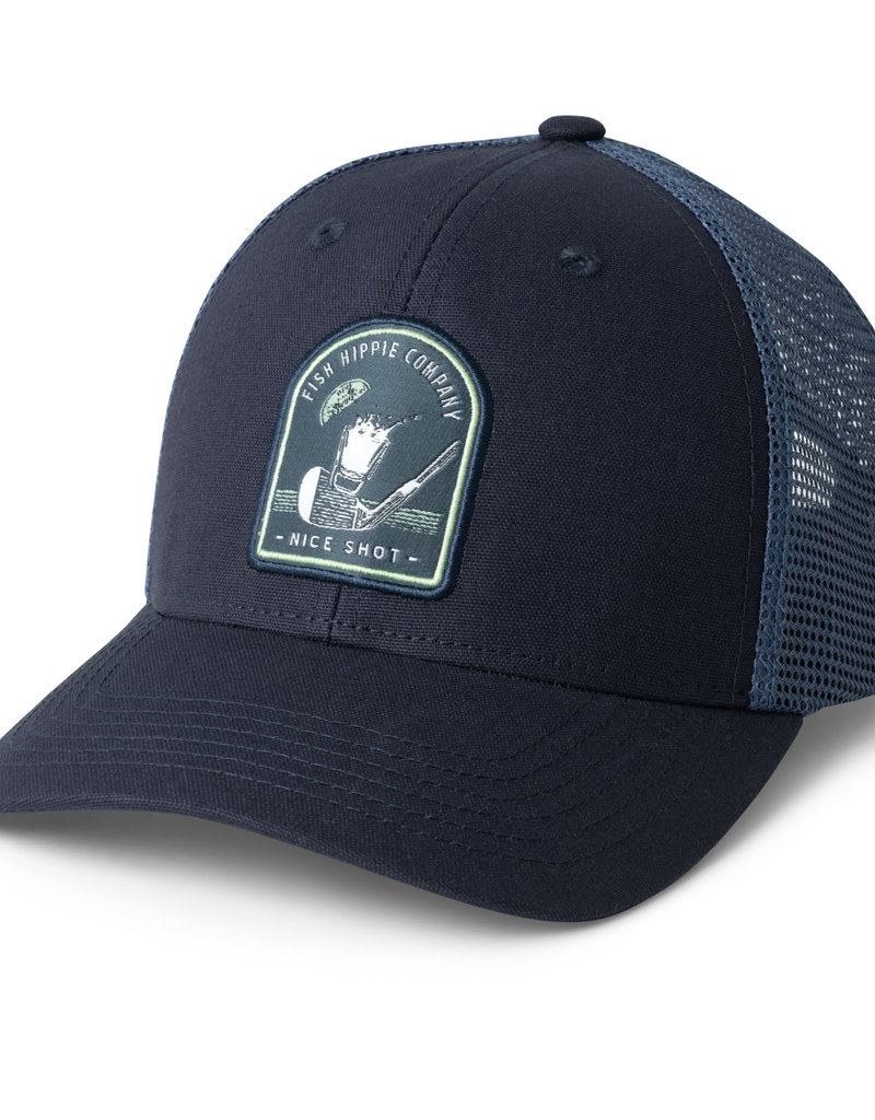 FISH HIPPIE NICE SHOT TRUCKER HAT-NAVY