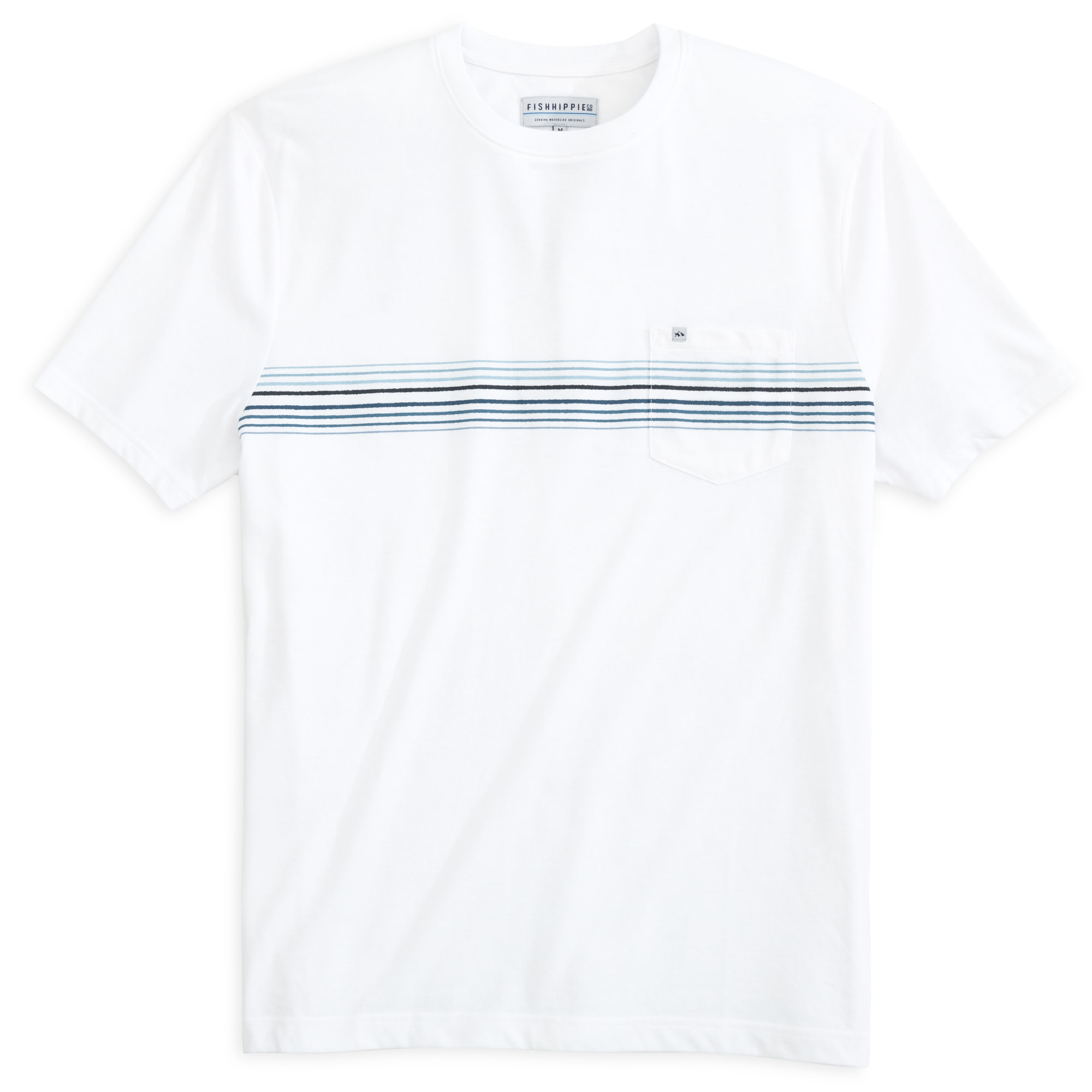 FISH HIPPIE BODEGA STRIPE POCKET TEE FISH HIPPIE BODEGA STRIPE POCKET TEE