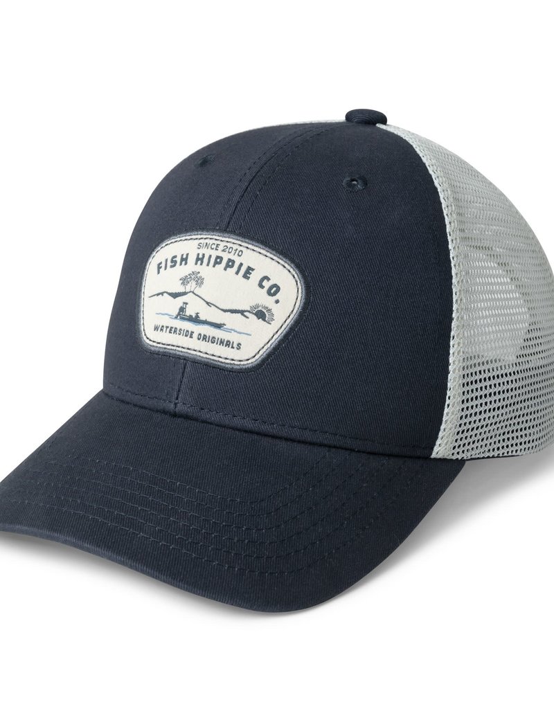 FISH HIPPIE LANDED TRUCKER HAT-NAVY