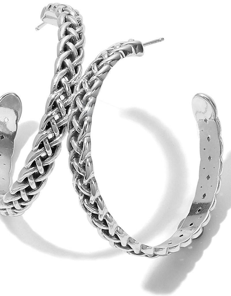 BRIGHTON Interlok Braid Large Hoop Earrings