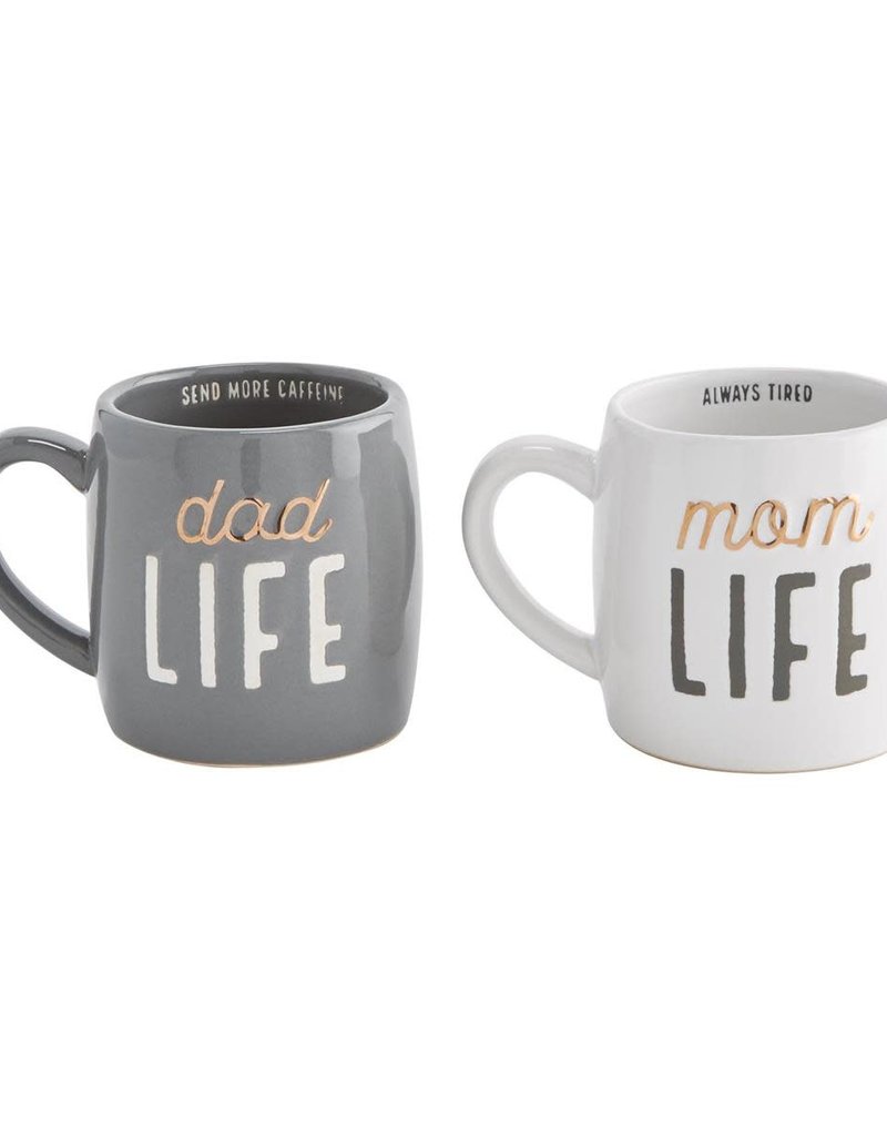 MUD PIE PARENT LIFE MUG SET