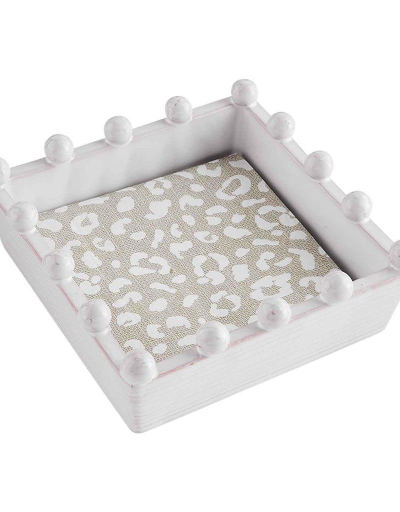 MUD PIE LEOPARD NAPKIN CADDY SET