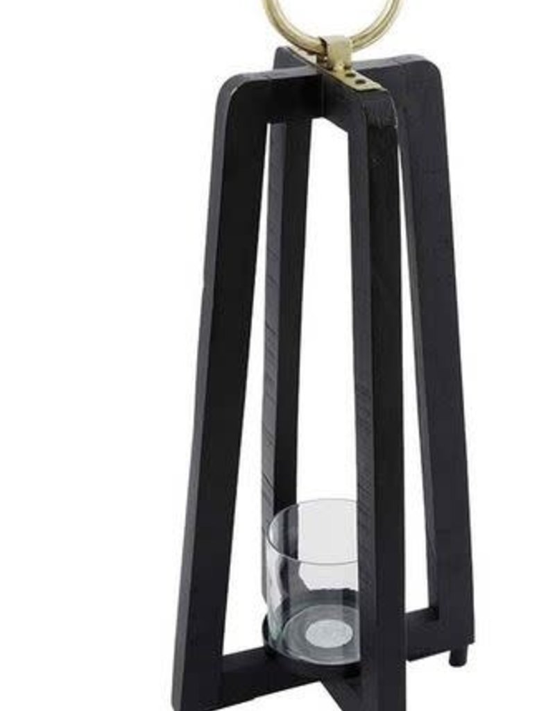 MUD PIE BLACK TALL LANTERNS