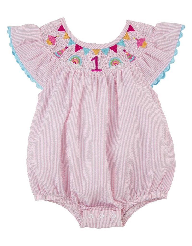 MUD PIE SMOCKED BIRTHDAY BUBBLE