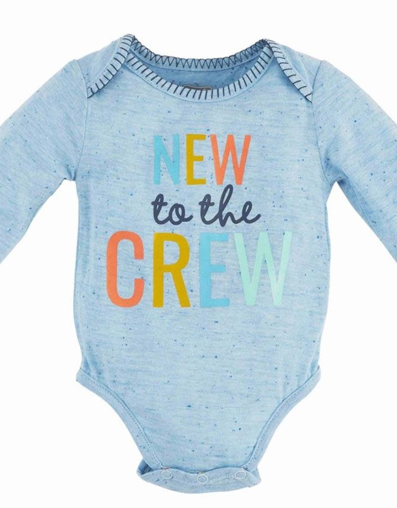 MUD PIE BLUE NEW TO THE CREW CRAWLER