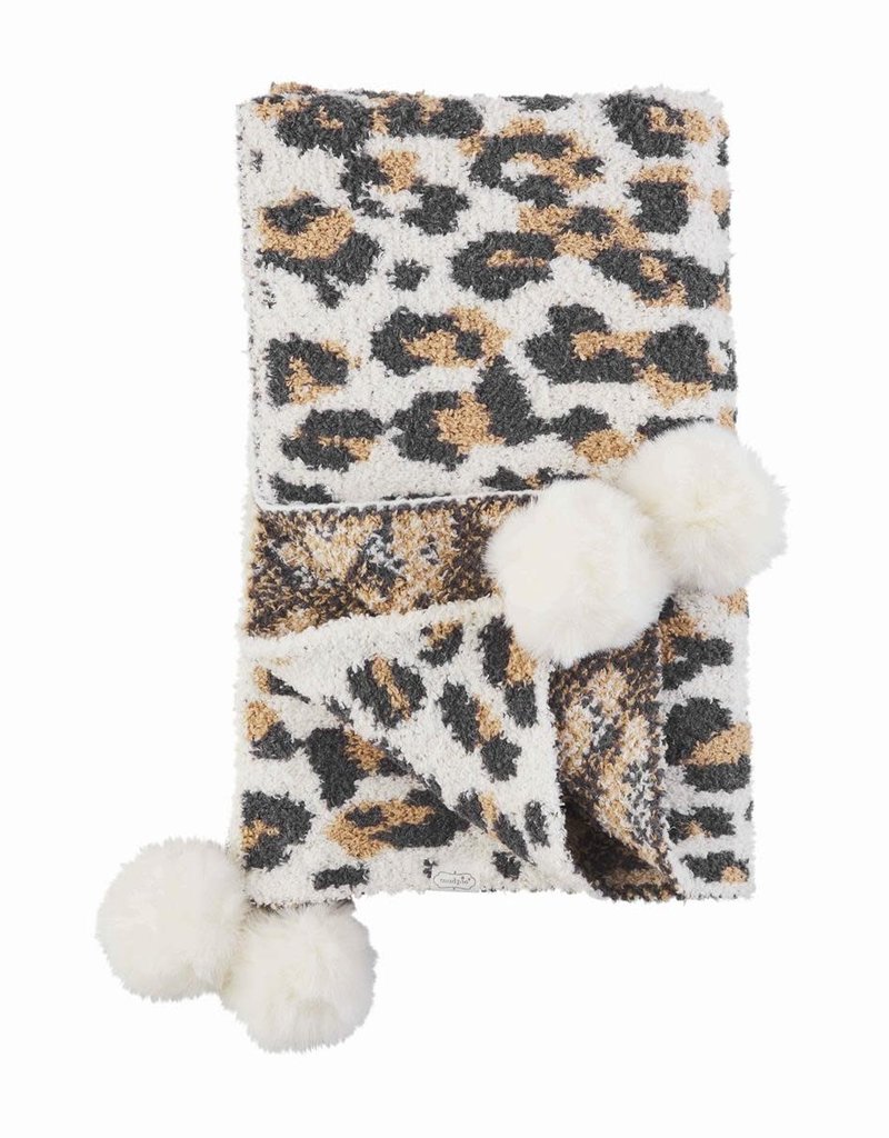 MUD PIE LEOPARD BLANKET
