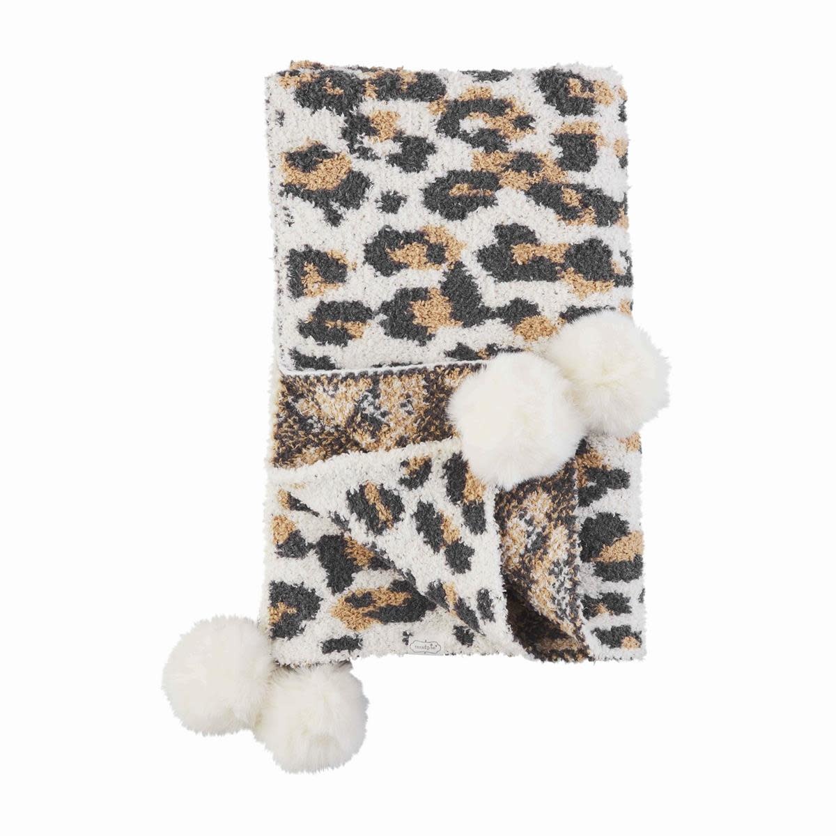 MUD PIE LEOPARD BLANKET MUD PIE LEOPARD BLANKET