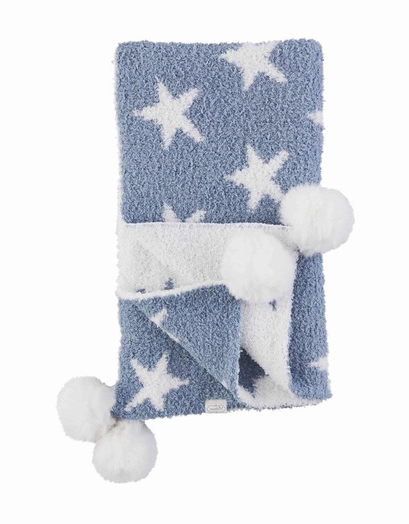MUD PIE BLUE STAR BLANKET