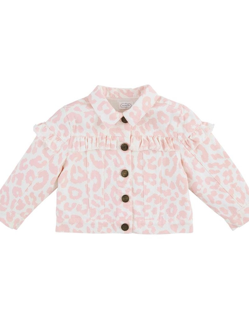 MUD PIE PINK LEOPARD JACKET
