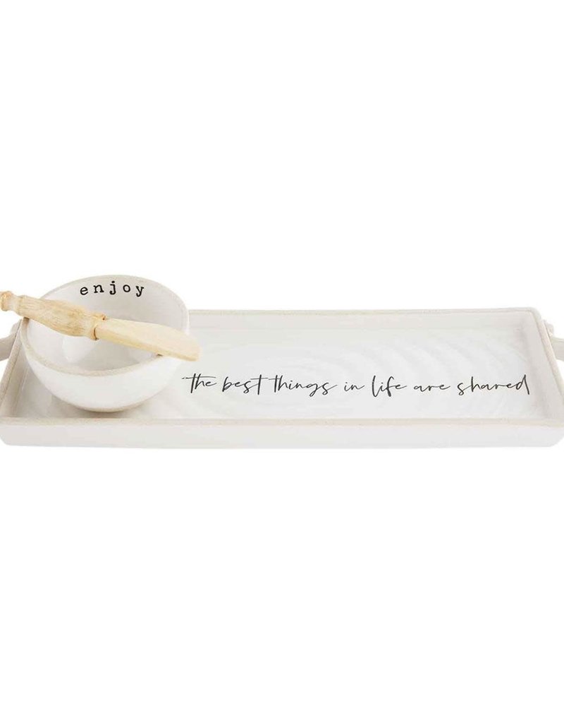 MUD PIE FARM TRAY & DIP SET