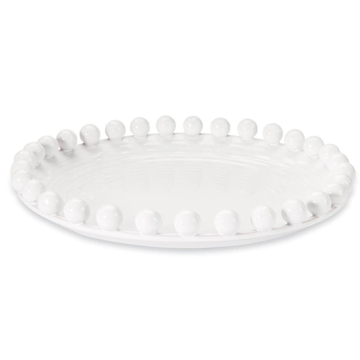 MUD PIE RAISED DOTTED RIM PLATTER MUD PIE RAISED DOTTED RIM PLATTER