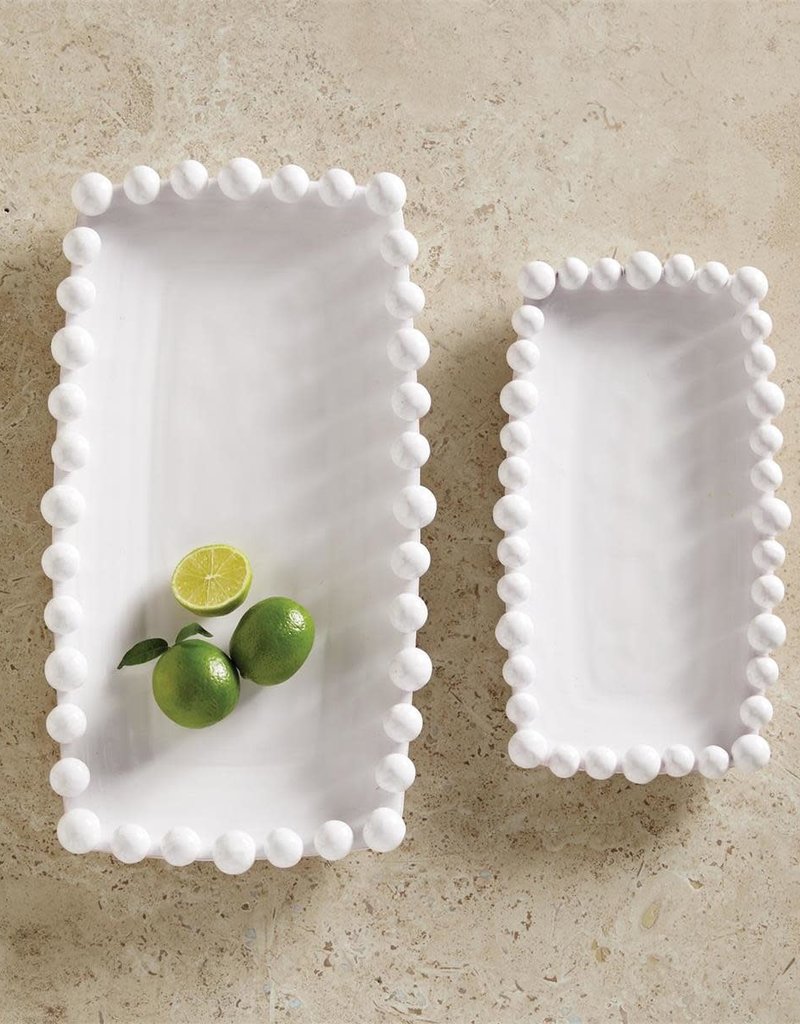 MUD PIE DOTTED RIM PLATTERS