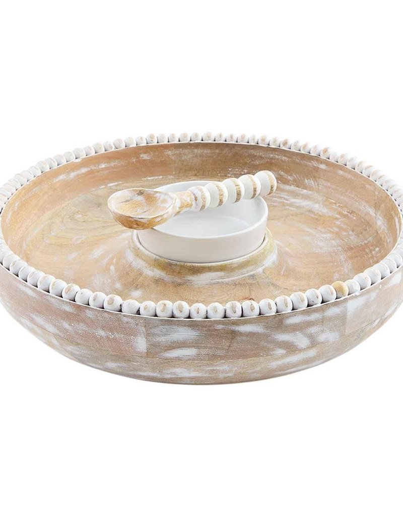 MUD PIE BEADED CHIP & DIP SET