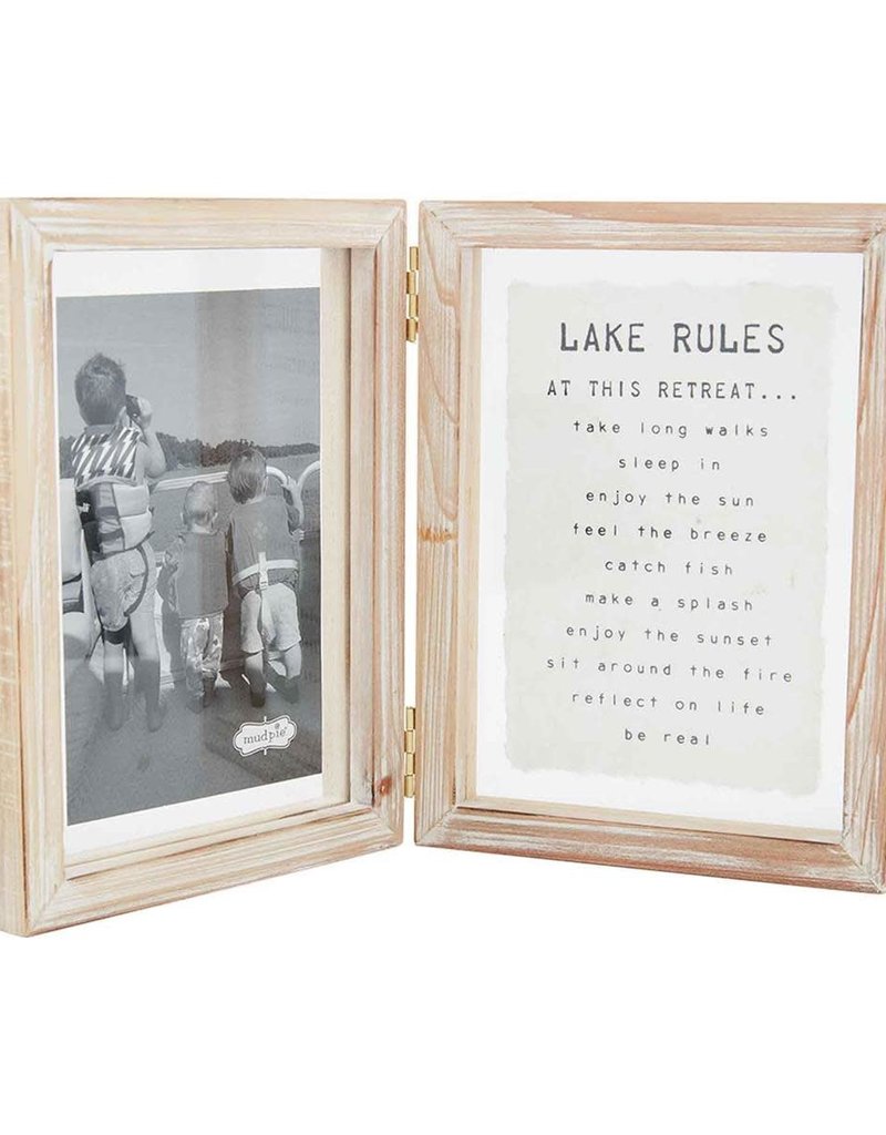 MUD PIE HINGED LAKE RULES FRAME