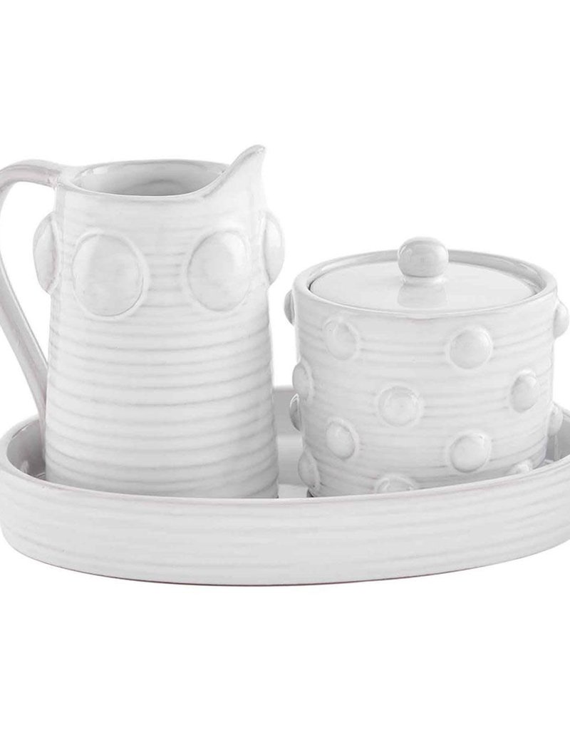 MUD PIE BEADED CREAM & SUGAR SET
