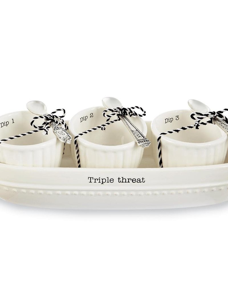 MUD PIE CIRCA DIP & CRACKER BOWL SET