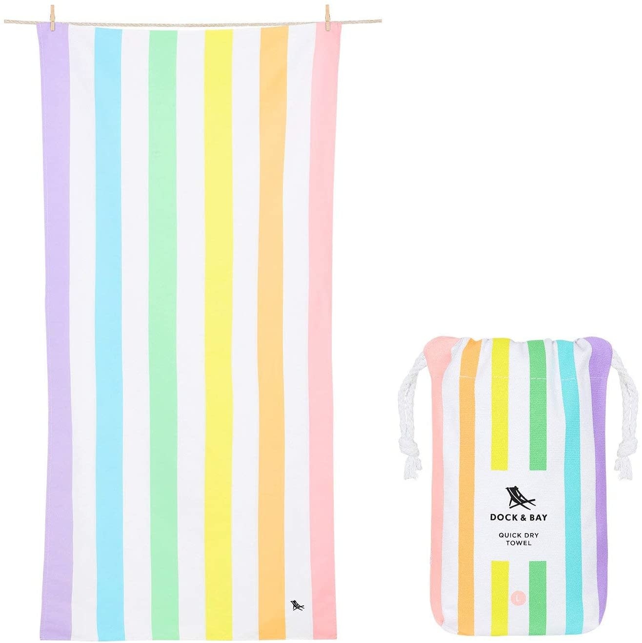 DOCK & BAY LARGE QUICK DRY TOWEL SUMMER 63"X35" DOCK & BAY LARGE QUICK DRY TOWEL SUMMER 63"X35"