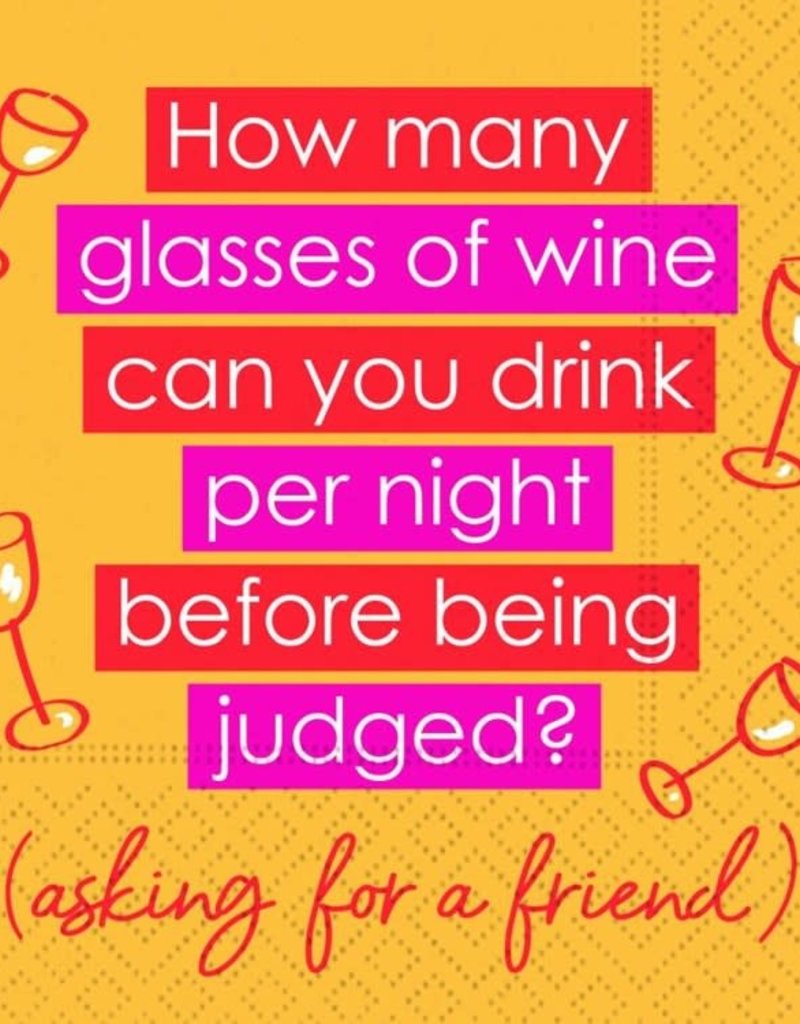 ASKING FOR A FRIEND BEVERAGE NAPKIN