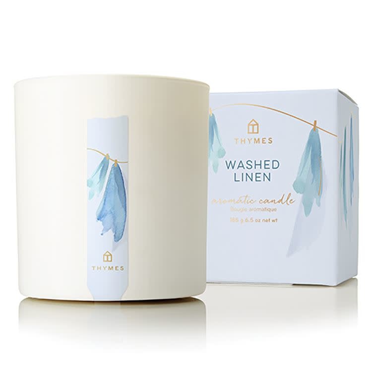 THYMES WASHED LINEN POURED CANDLE